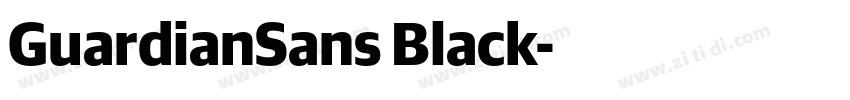 GuardianSans Black字体转换